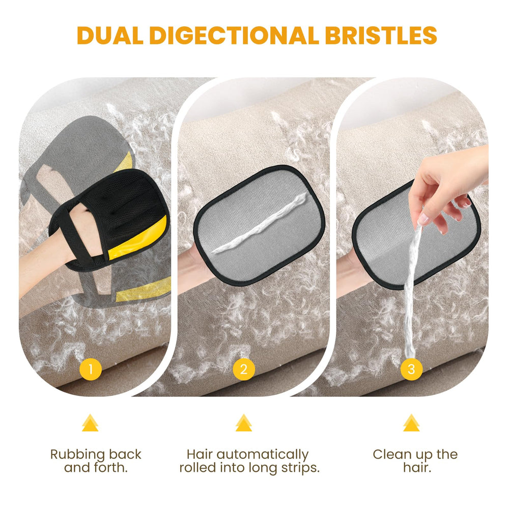 Guowo glove works on clothes and couches for versatile daily cleaning