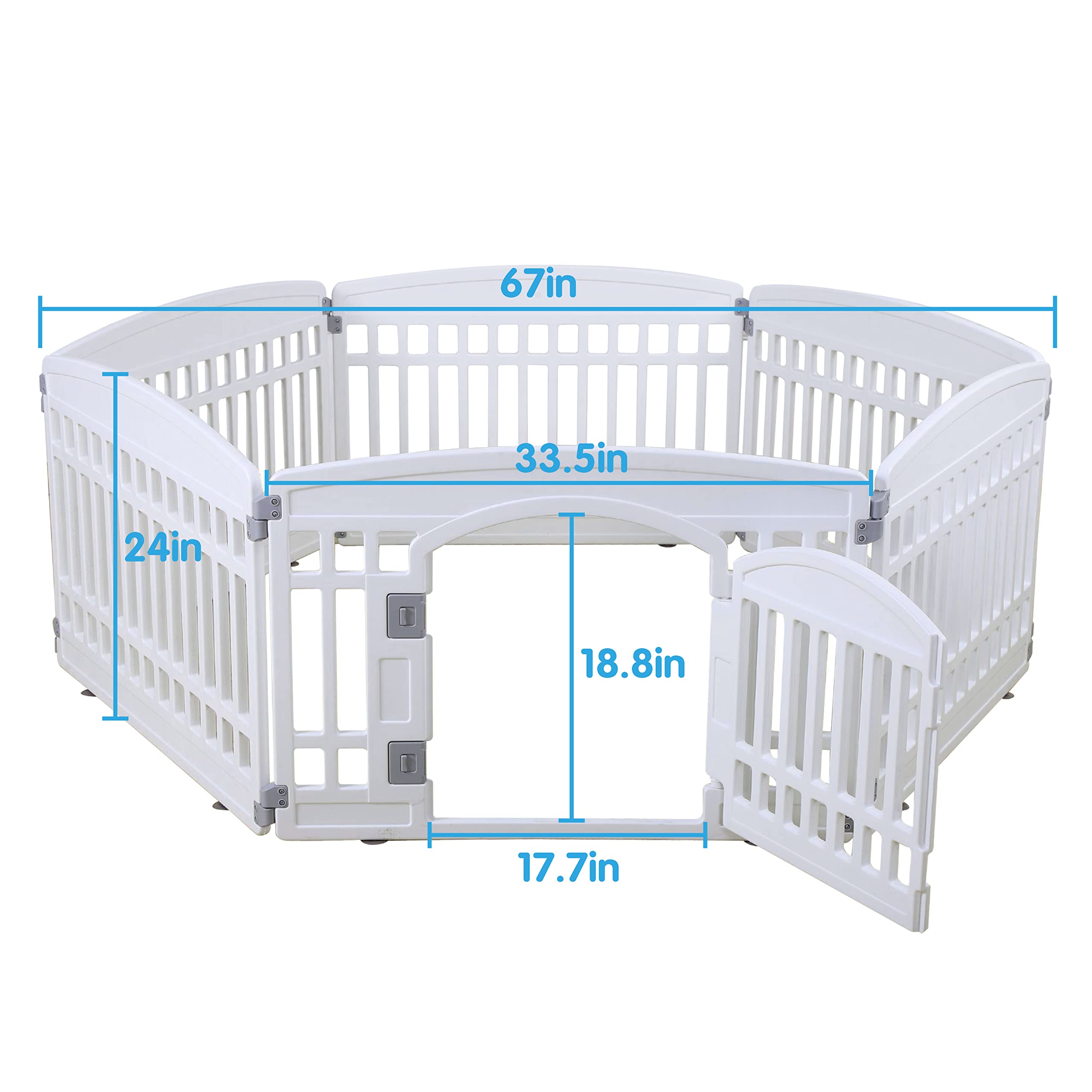 Gupamiga dog playpen indoor outdoor setup for versatile pet confinement.