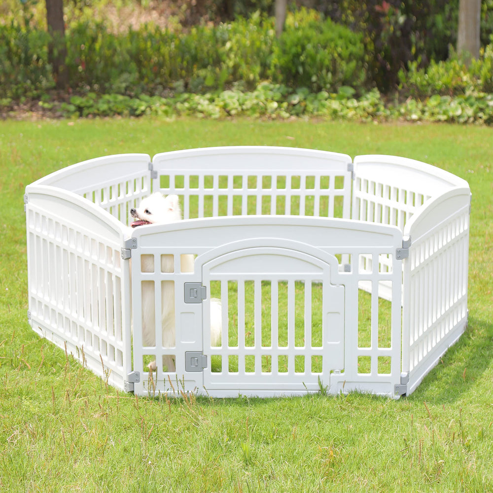 Gupamiga playpen outdoor stability screws included for added grip on grass.