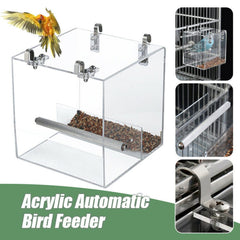 GURECOD Automatic Bird Feeder with hook-hanging setup for quick installation.