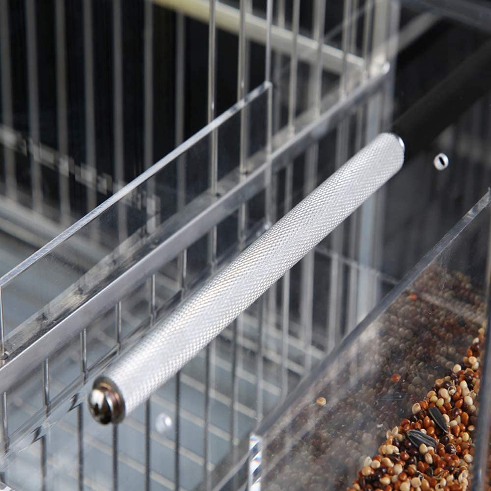 GURECOD Acrylic bird feeder is durable and non-toxic for safe use.