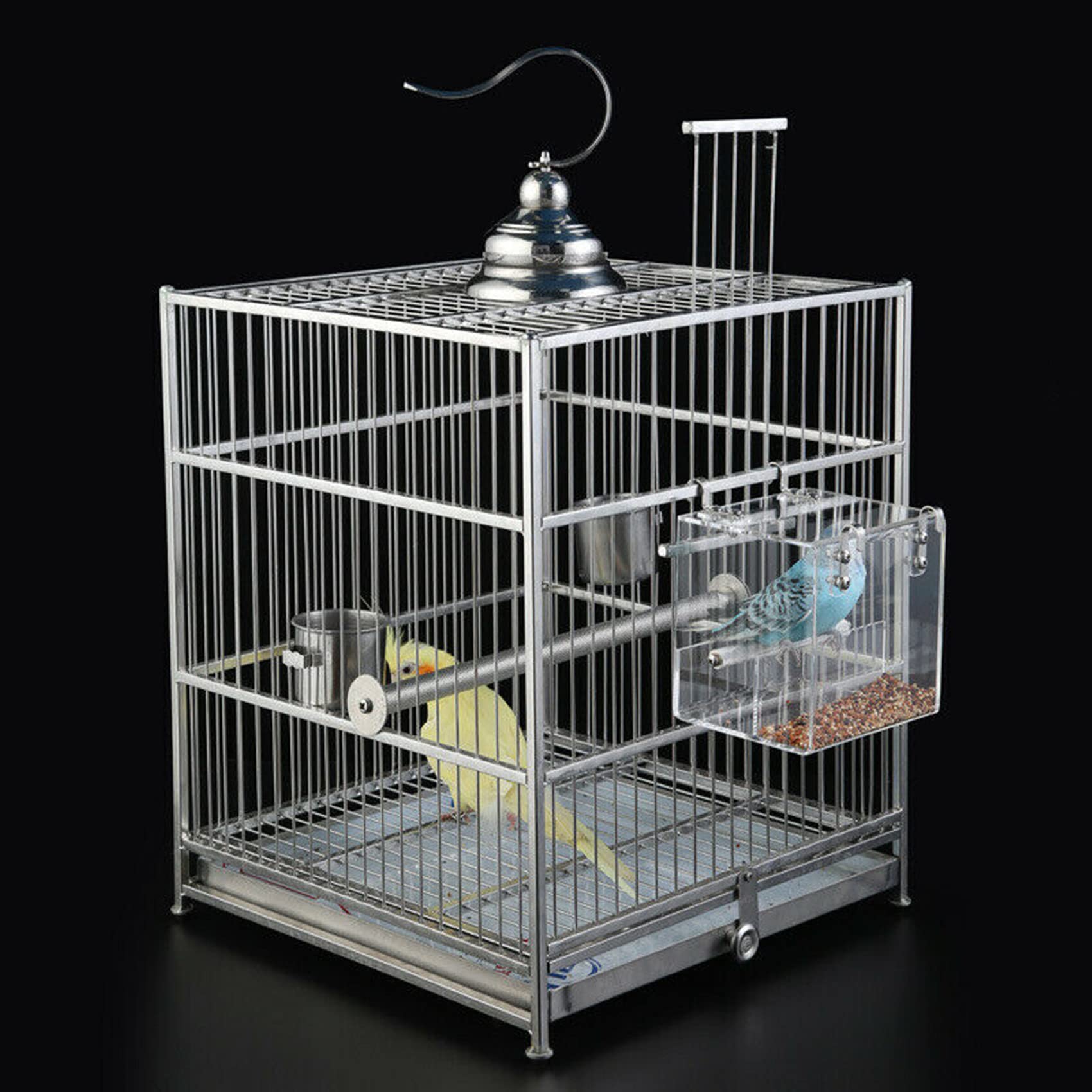 GURECOD Medium-size feeder suits cockatiels and quaker parrots.