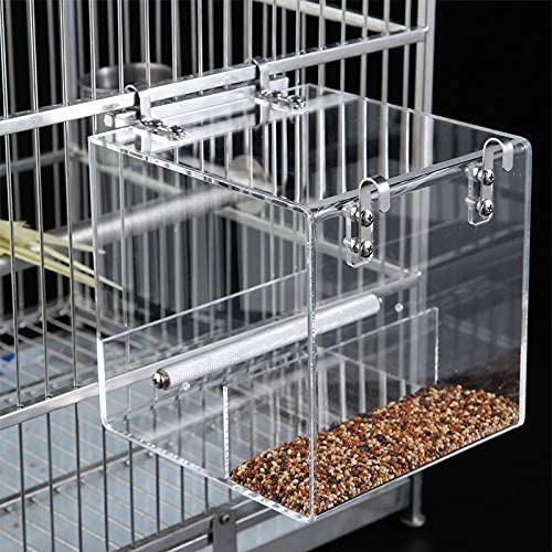 GURECOD Small-size feeder fits tiny parrots for efficient feeding.