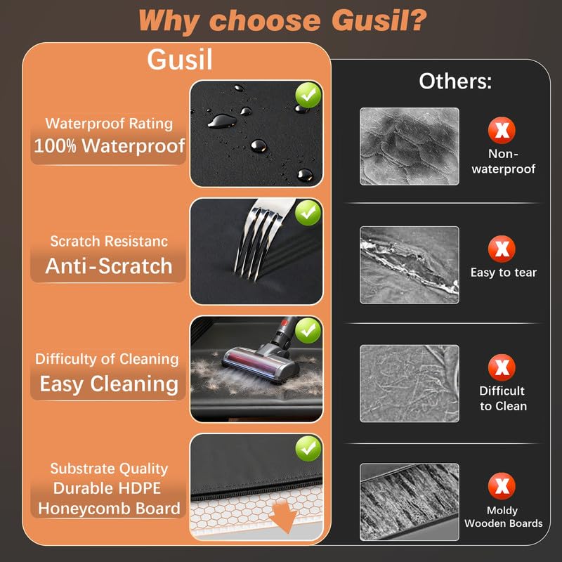 Gusil Back Seat Extender odorless material keeps cabin calm for dogs and riders.