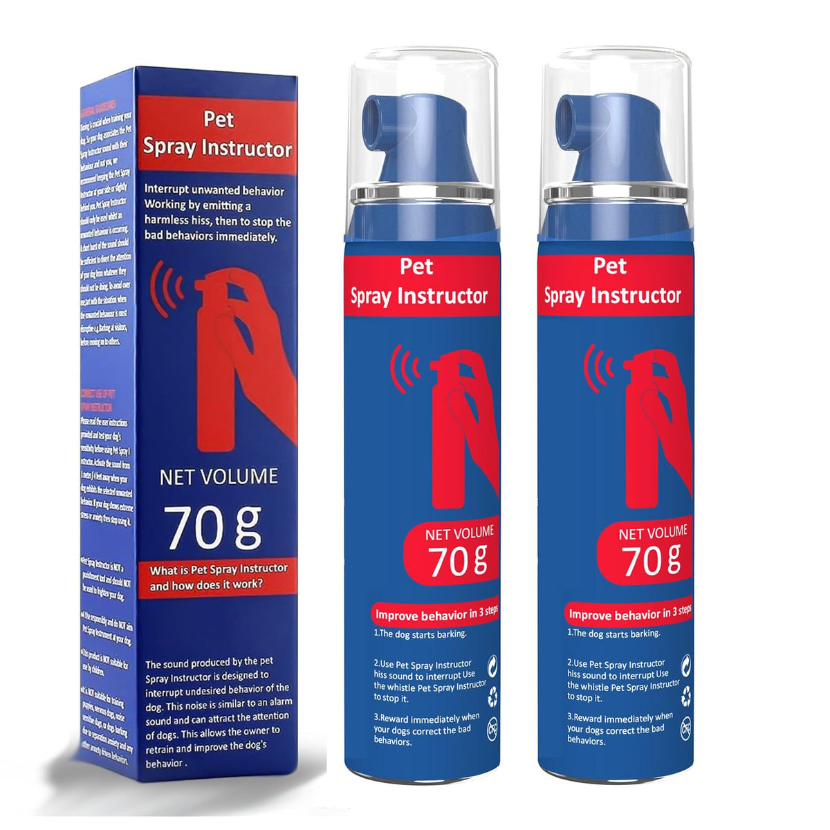 Gutes Leben Spray Entrenador para Perros, 70 ml, mejora el control de comportamientos en casa