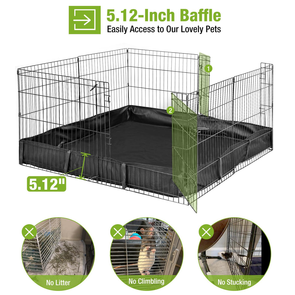 GUTINNEEN rabbit playpen easy no-tools setup for quick assembly and cleanup