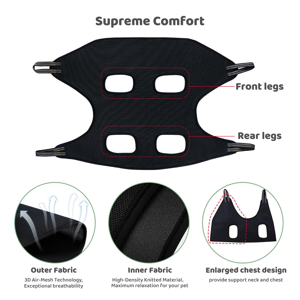 Guzekier grooming sling adjustable strap for secure pet positioning during grooming