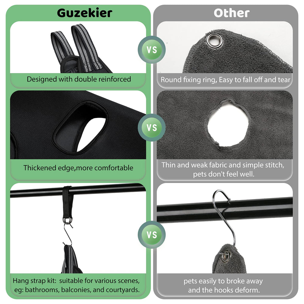 Guzekier pet comb with stainless steel teeth for gentle detangling