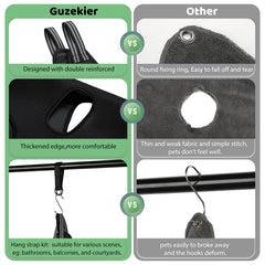 Guzekier pet comb with stainless steel teeth for gentle detangling
