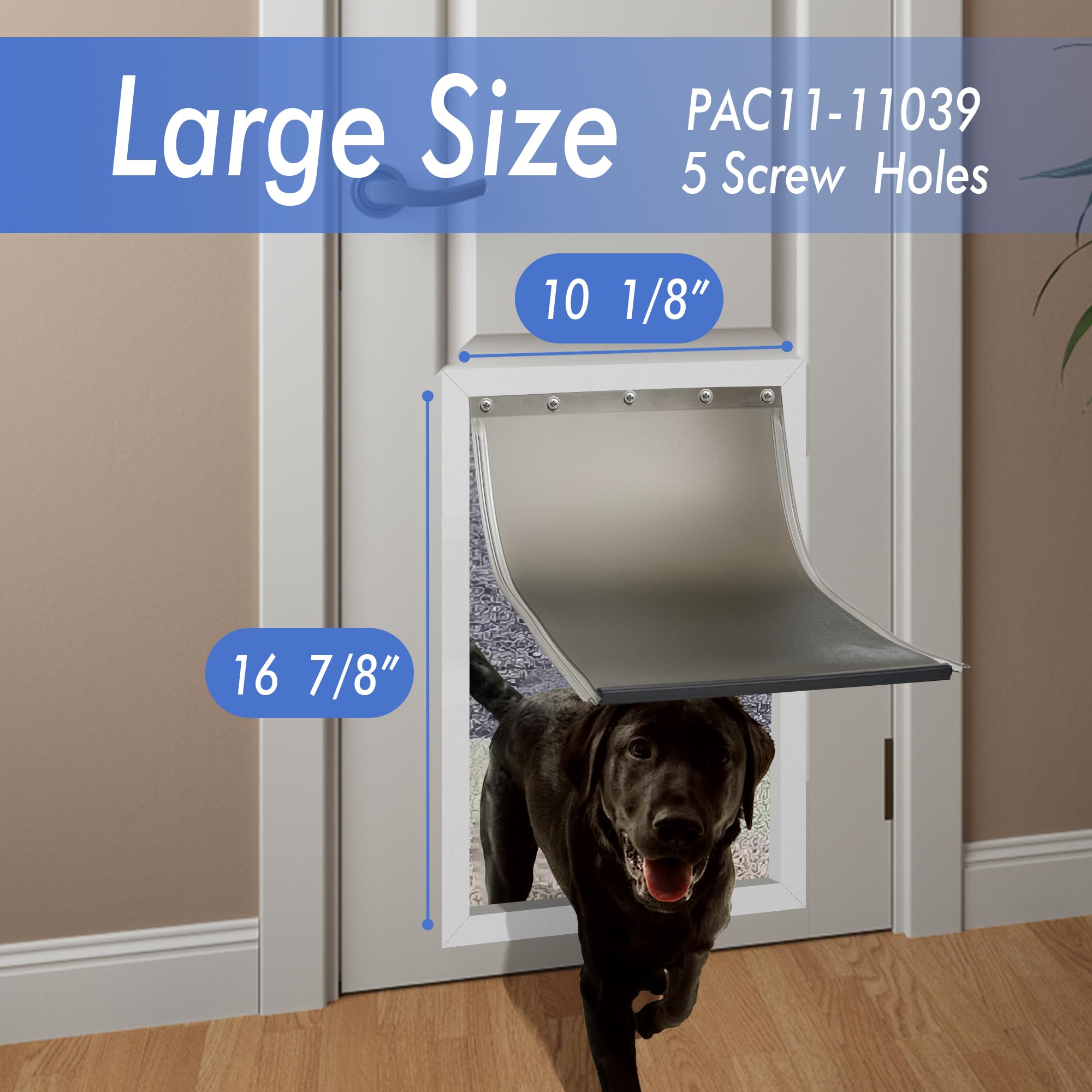 GVBLKGX dog door flap pac11-11039 fit shows compatibility