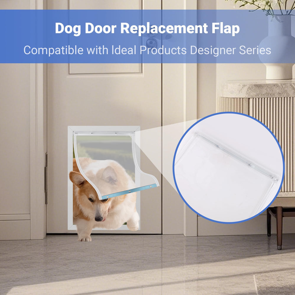 GVBLKGX flap fits Ideal Pet original plastic door for a snug seal.