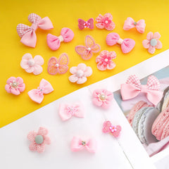 Gvhntk pearl flower bow on a dog's head for a cute, party-ready look.