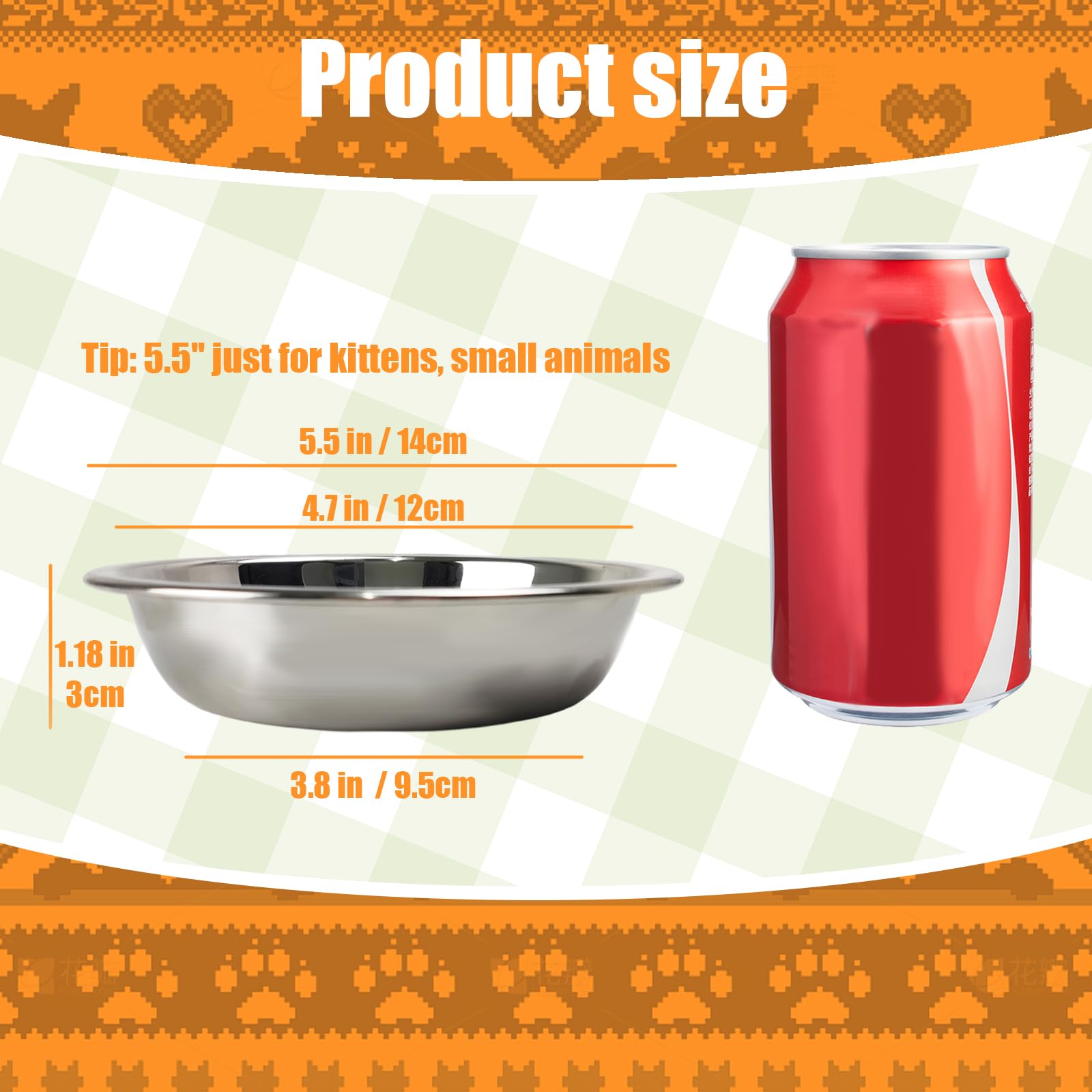 GCVOPTON whisker-friendly shallow cat bowl for comfortable meals.