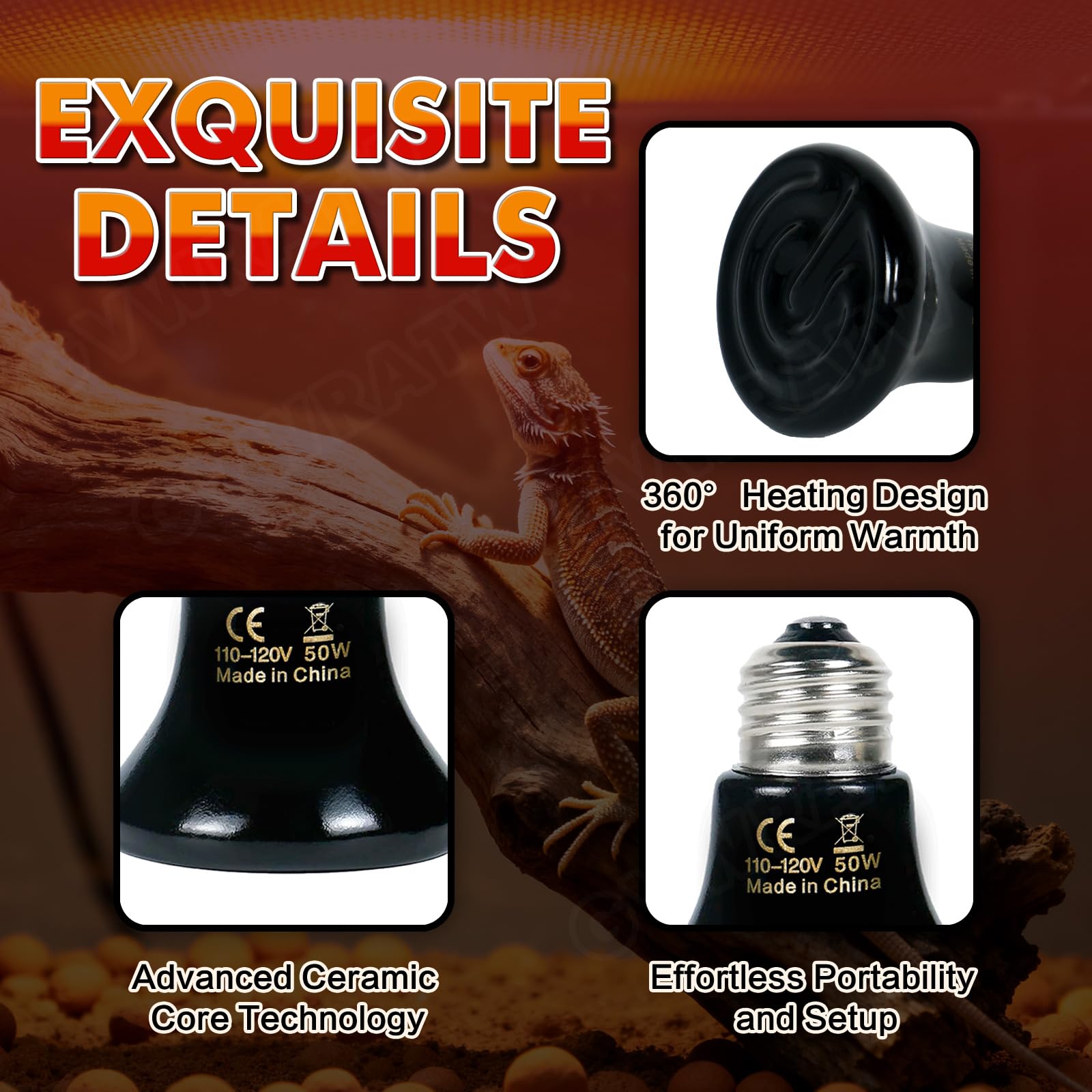 GVWRATW heat-emitter dual-zone setup demonstrates flexible placement for multiple habitats.