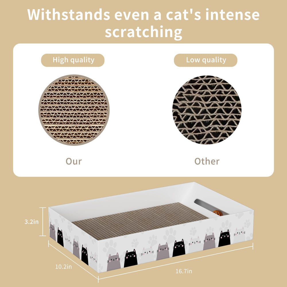 GWORLD replacement pads included extend scratching and resting sessions without frequent replacements.