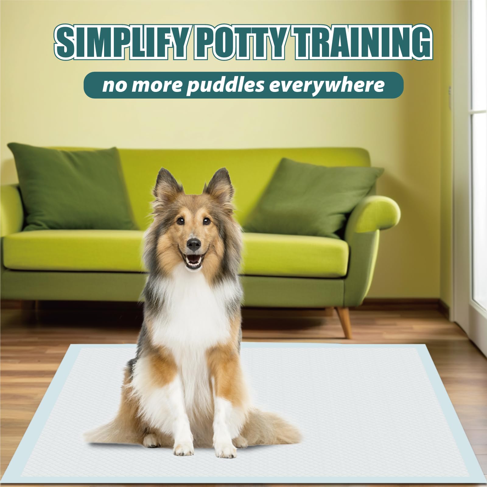 GWT Puppy Pads durable construction withstands active puppies