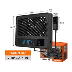 GxiaoAn reptile fan low-noise operation reduces stress