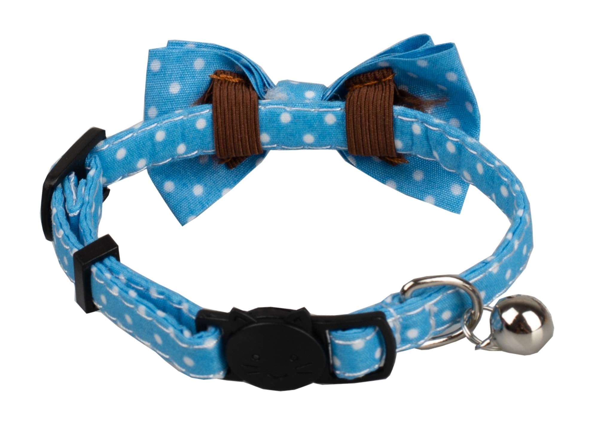 Gyapet cat collar light blue safety buckle for secure, gentle releases