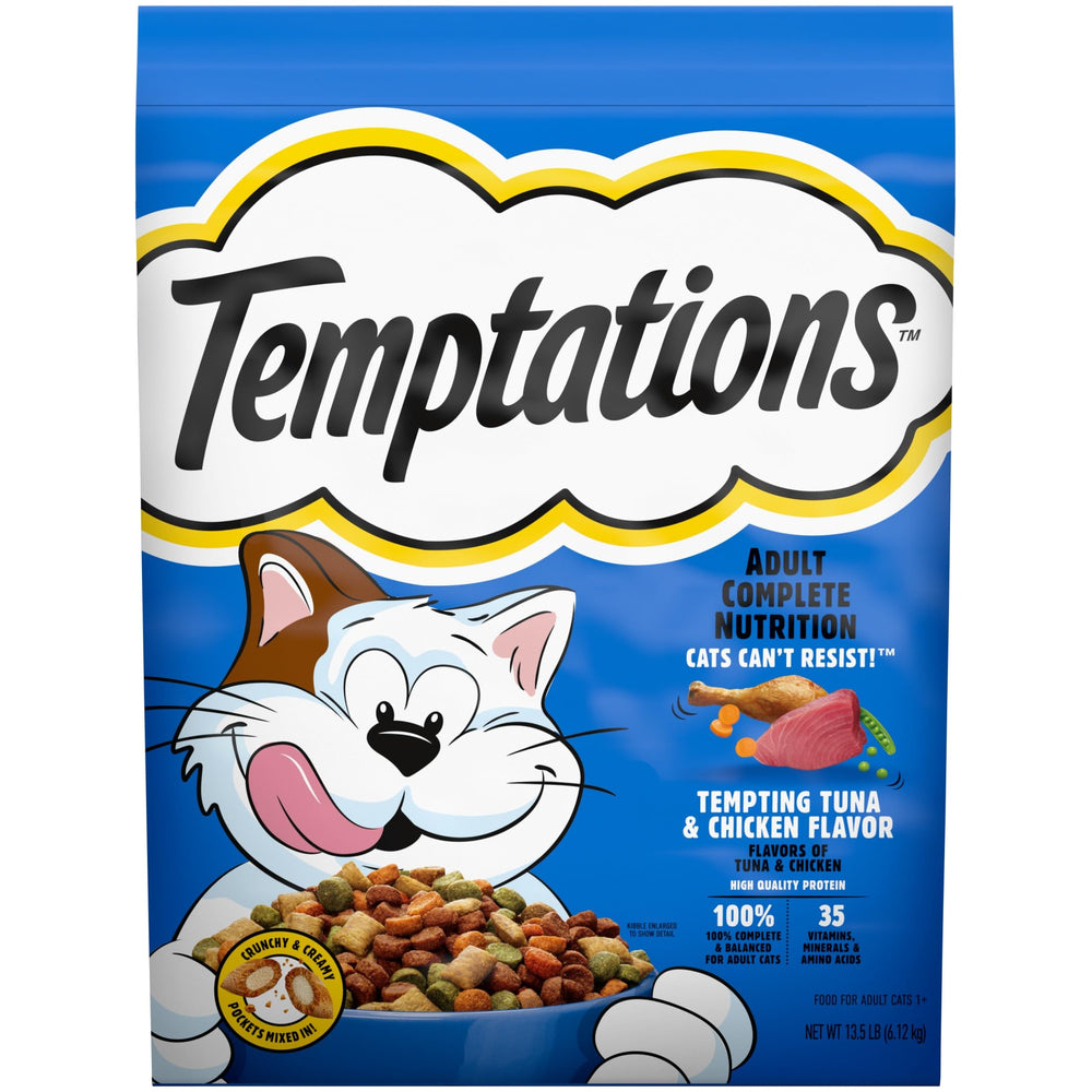 GYCO Tempting Tuna & Chicken kibble close-up with crunchy texture for enjoyable meals.