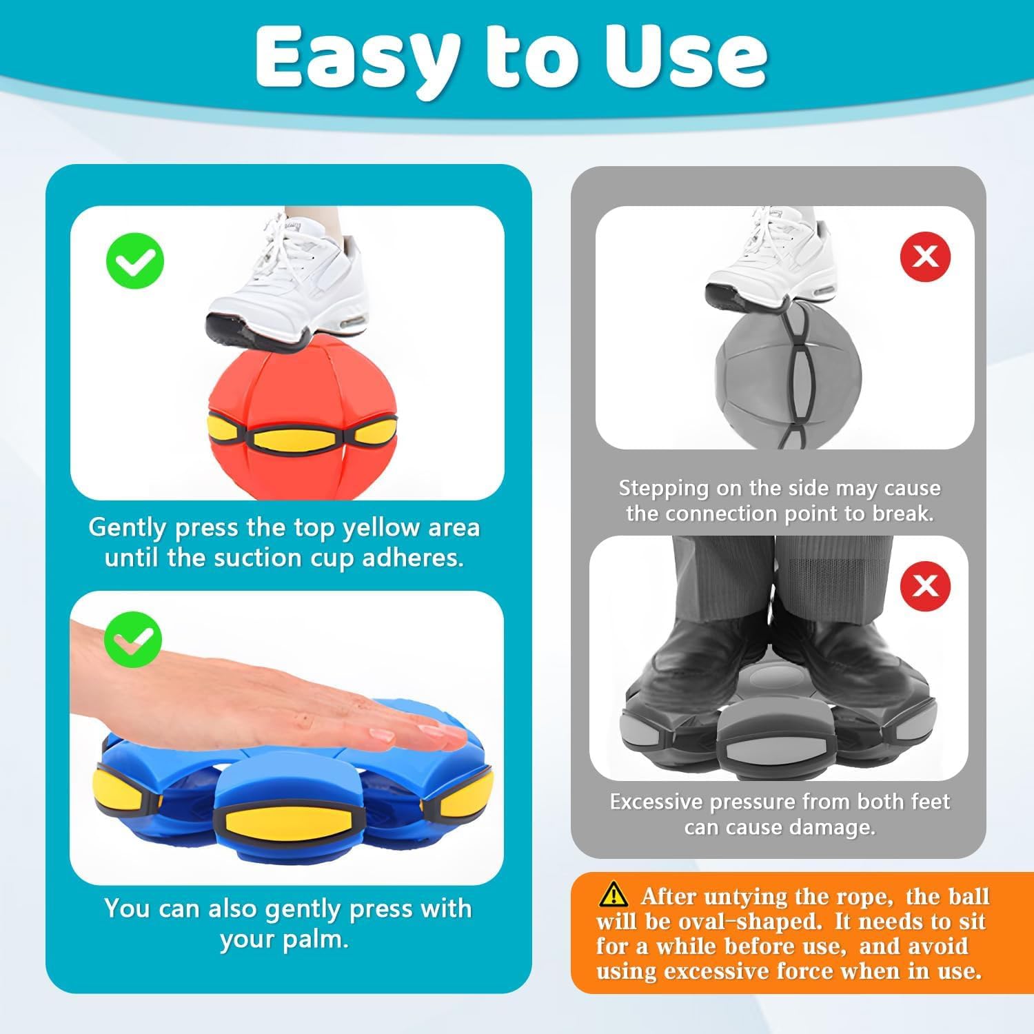 Gyfimdo Magic Ball ready for indoor and outdoor use, lightweight and portable