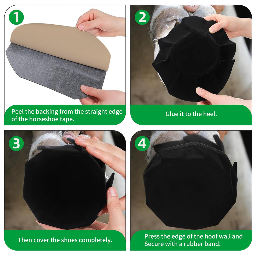 GYHPD hoof care easy-application tape sticks quickly.