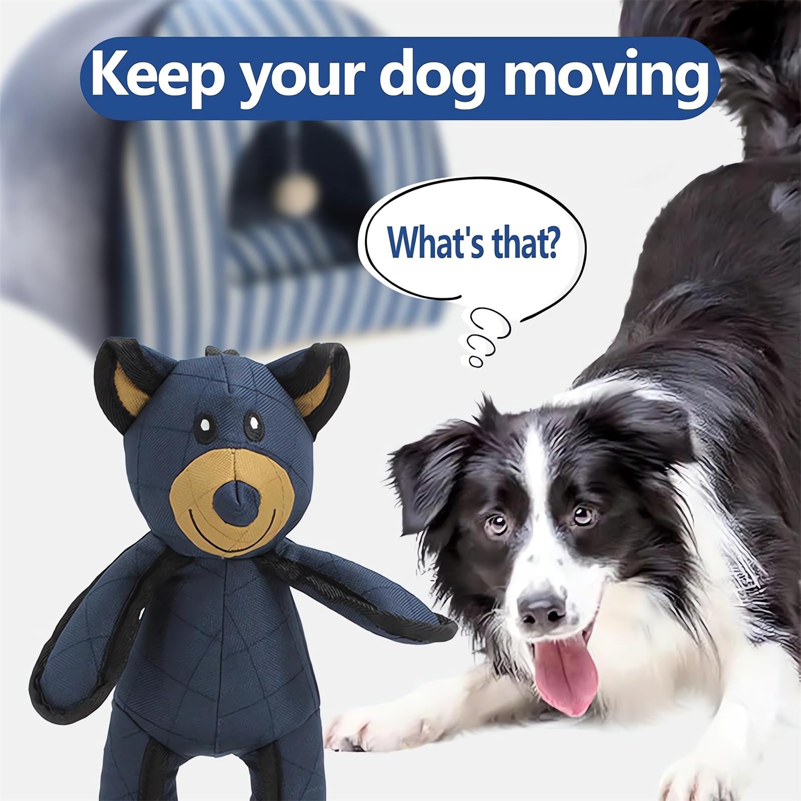GYLCTOM Unbreakable Bear toy designed for small dogs, safe and comfy