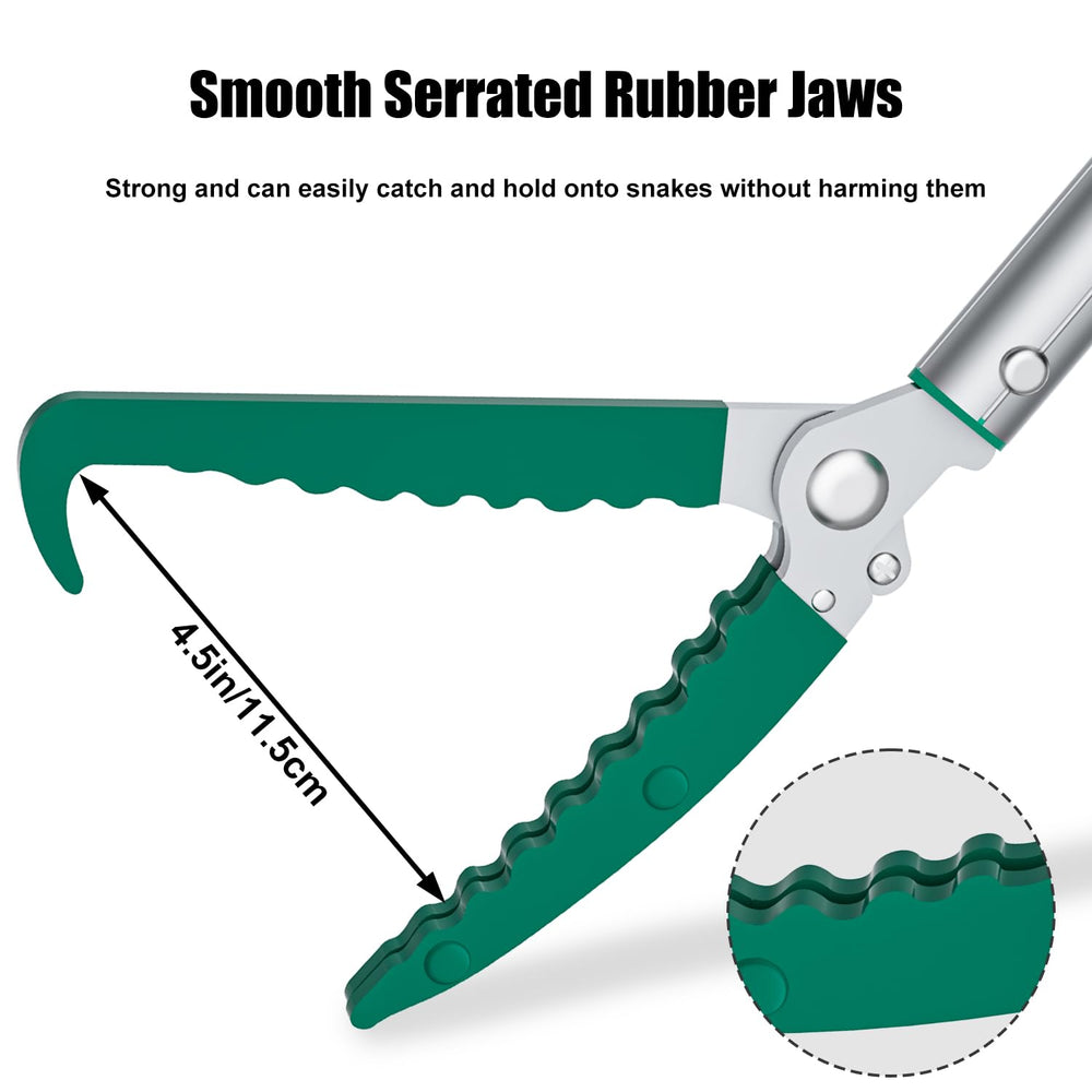 GYORGKSHI 4.5-inch jaws provide firm grip on snakes without harming them