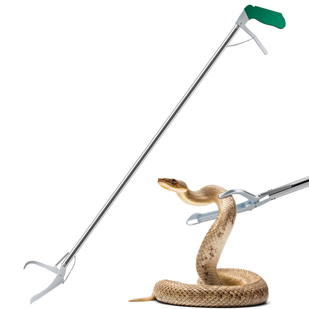 GYORGKSHI 47inch snake tongs extended length safe distant capture