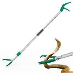 GYORGKSHI extendable snake grabber close-up showing the lock for safe operation