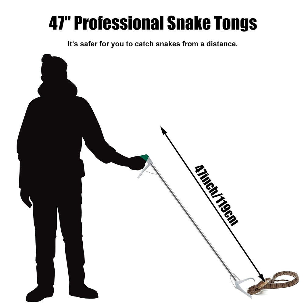 GYORGKSHI snake tongs wide jaws securely hold snakes of different sizes