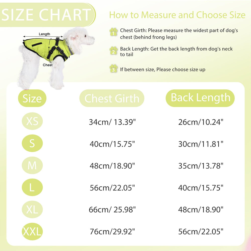 Gyuzh dog coat with harness adjustable abdominal straps tailor fit for various breeds