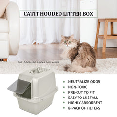 GZJoSum zeolite-pureness-f6 filter maintains clean litter space with reduced smells.