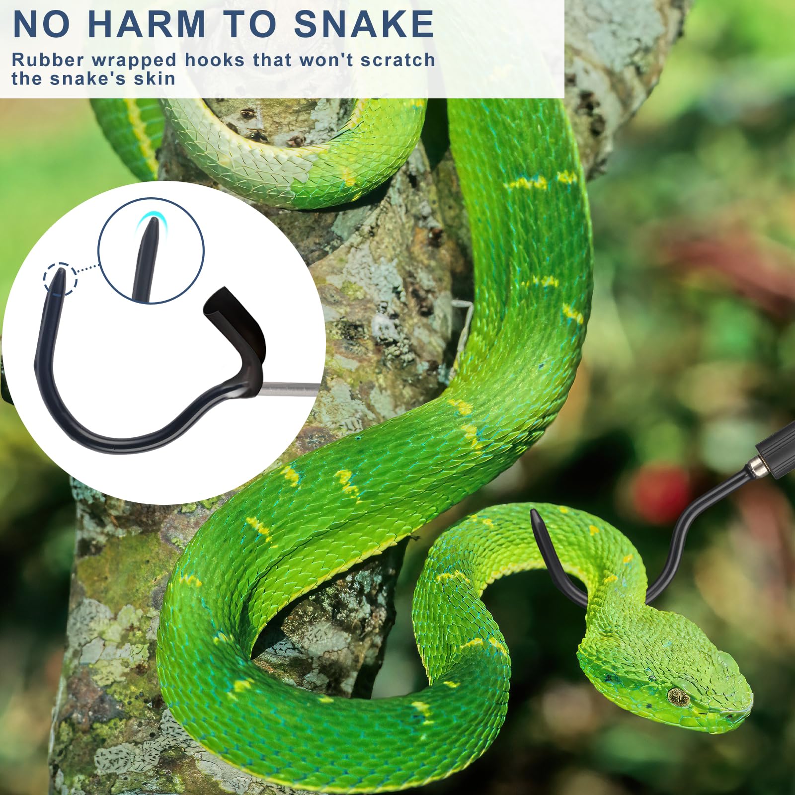 Gzlozak snake hook field-use ready for outdoor snake handling