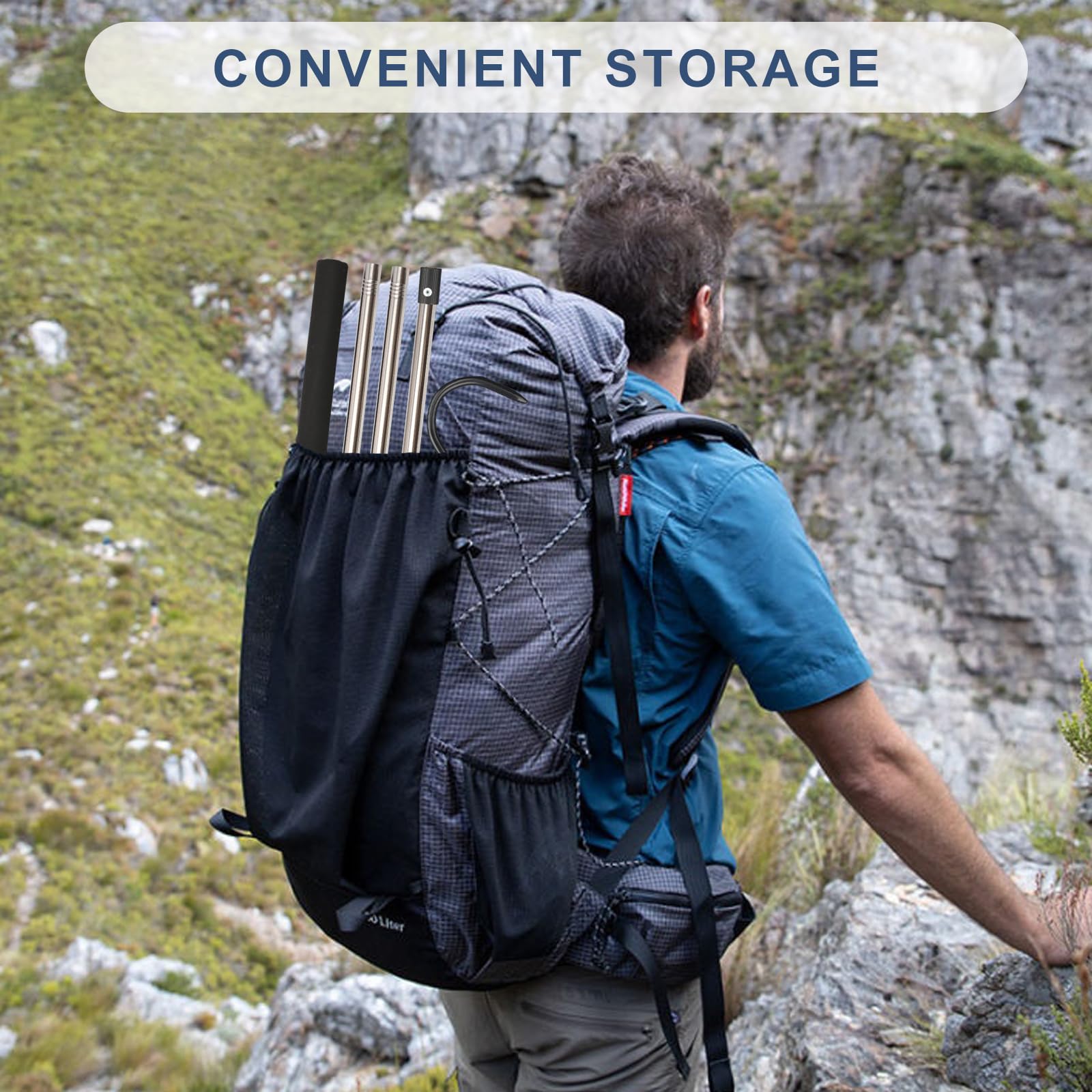 Gzlozak snake hook portable-storage design for on-the-go use