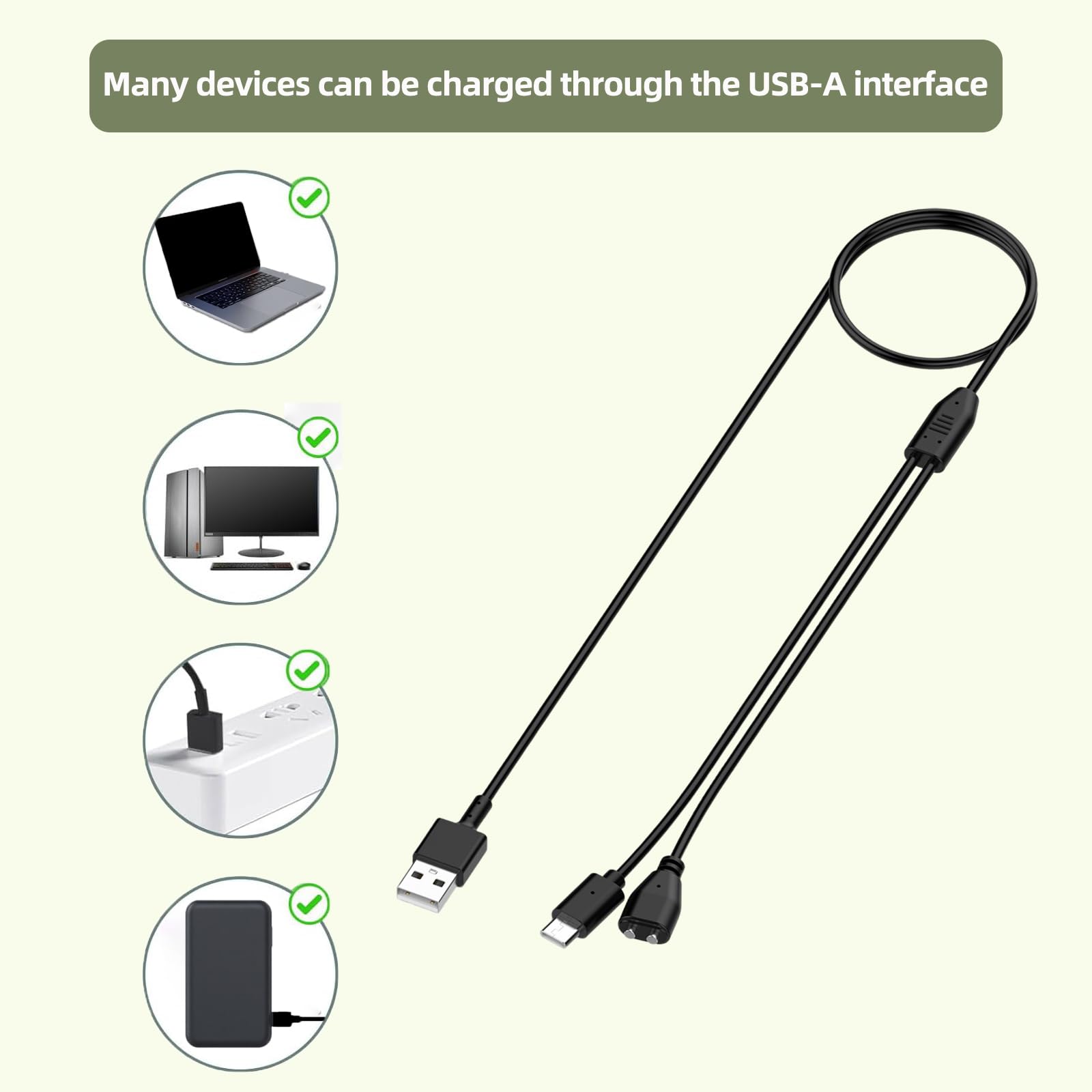 GZLT dog charger 100 cm cable length for home and outdoor setups.