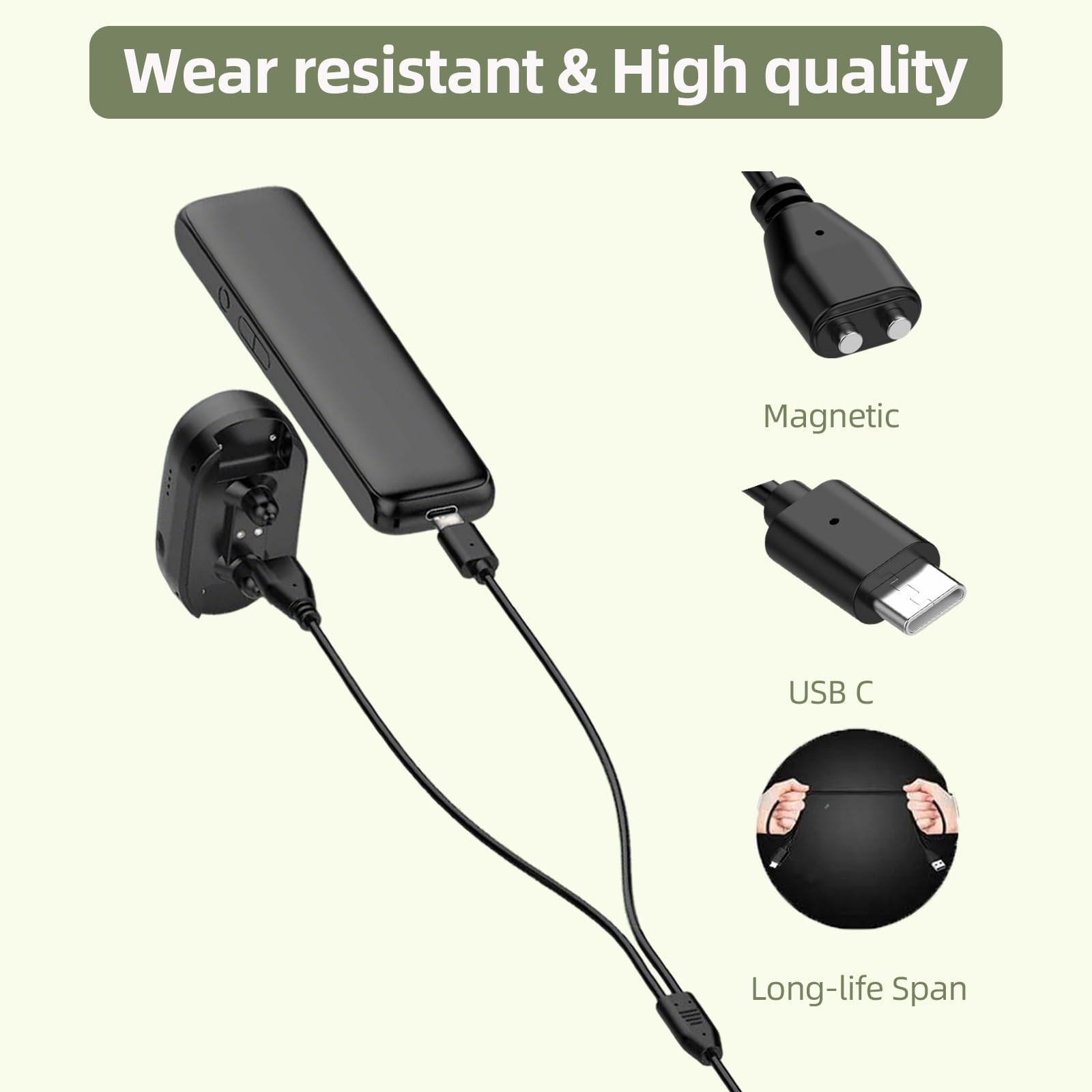 GZLT dog charger with magnetic split design supports parallel charging.