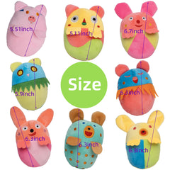 GZQKUSO soft fabric dog toy close-up showing plush texture.