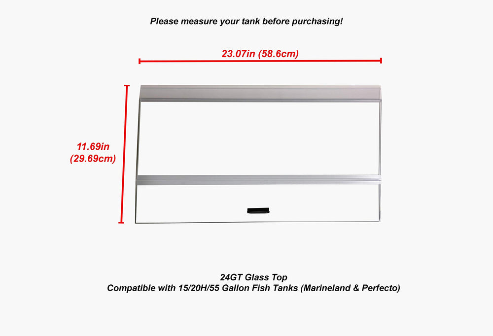 H2PRO canopy back strip cut-to-fit shown for snug aquarium fit and easy access.