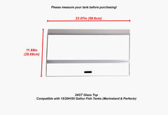 H2PRO canopy back strip cut-to-fit shown for snug aquarium fit and easy access.