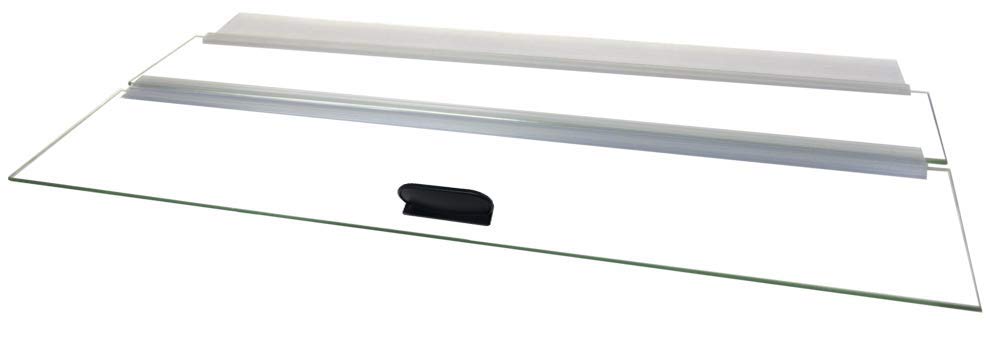H2PRO 36-inch glass canopy front view reduces evaporation with clear tempered glass.