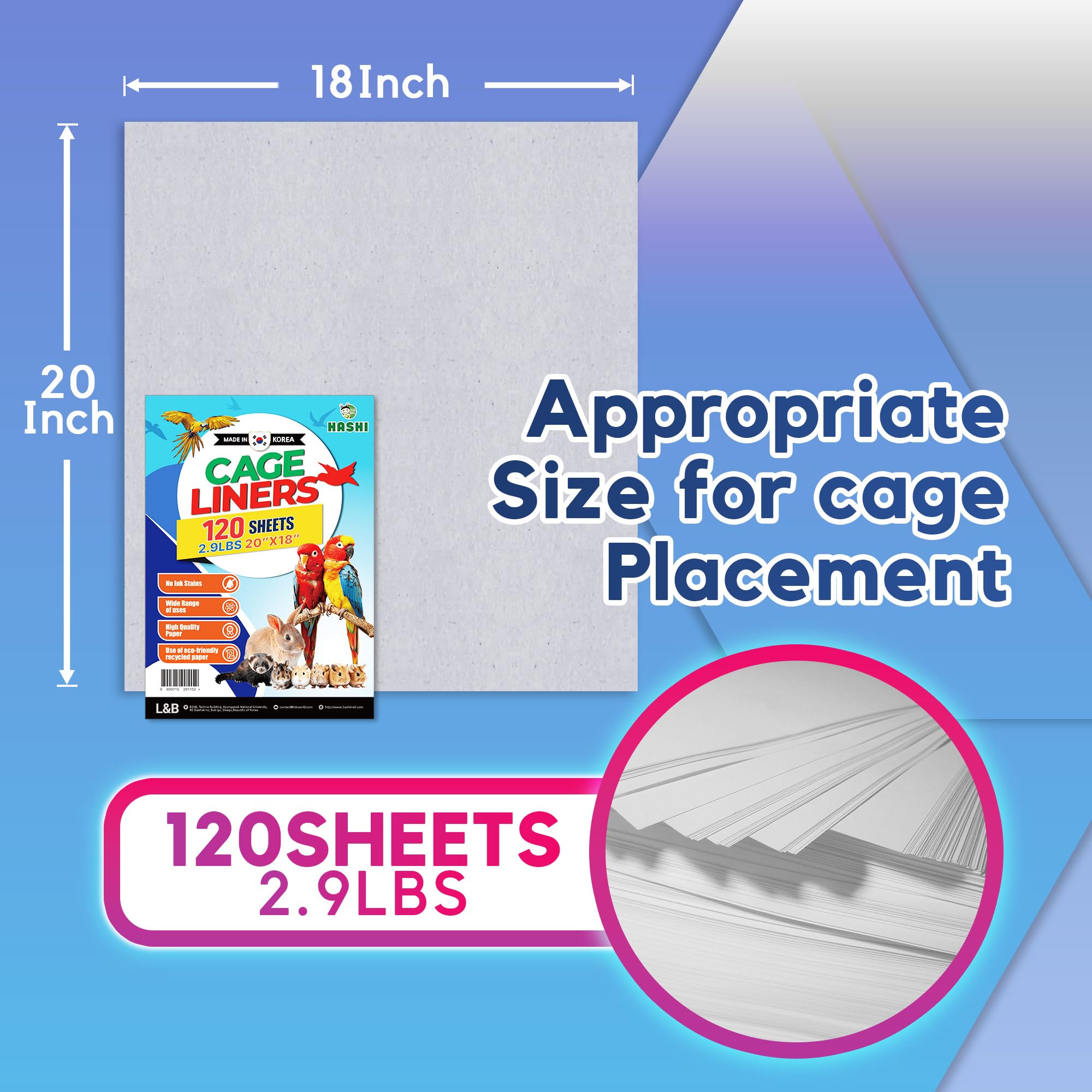 HA SHI Bird Cage Liner cut-to-fit option showing customization ease