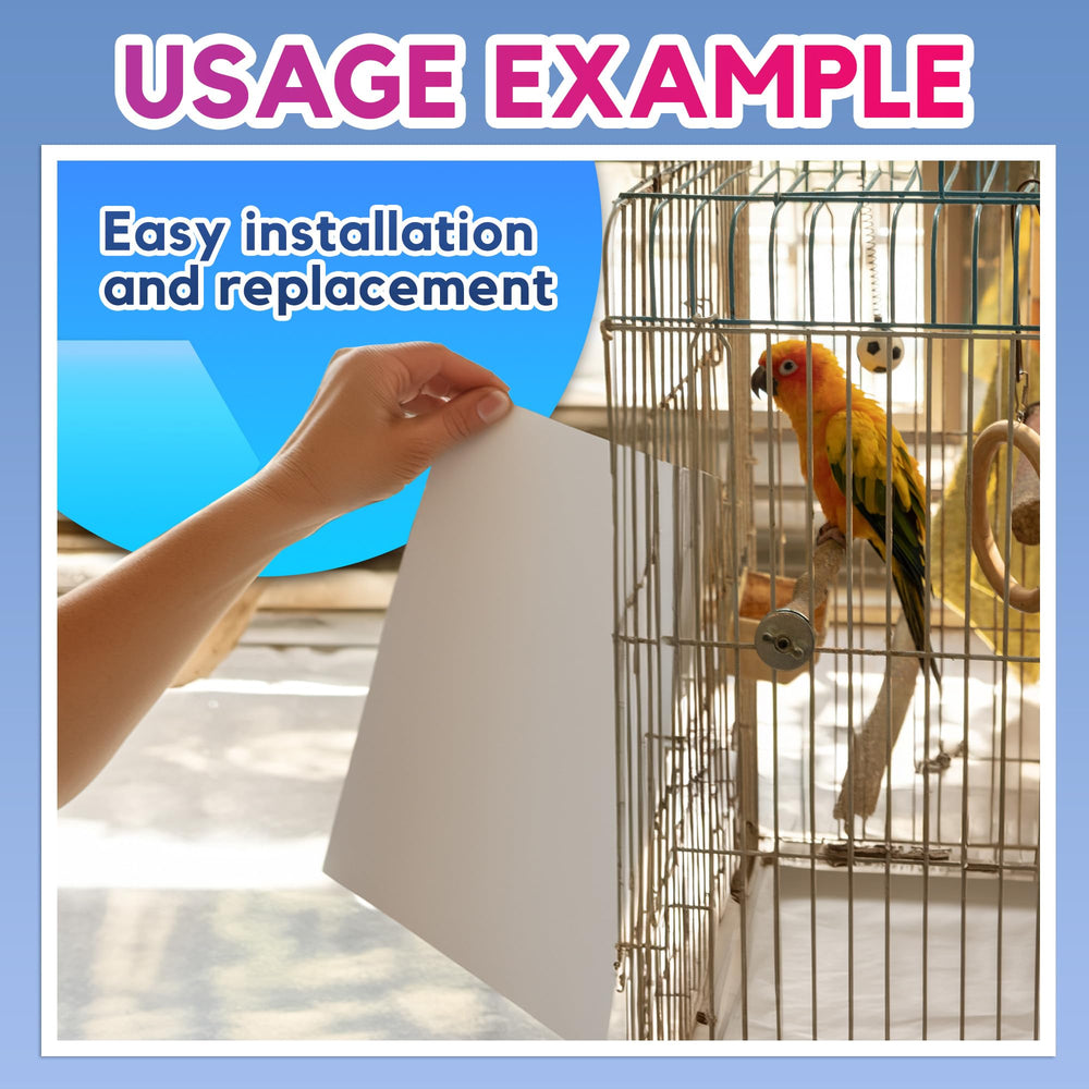 HA SHI Bird Cage Liner easy removal for quick cleaning routines
