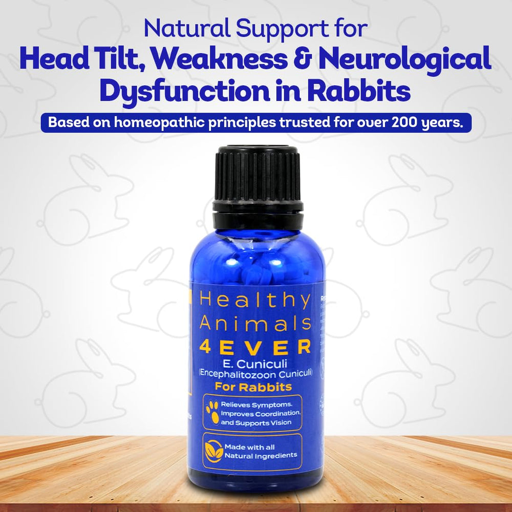 HealthyAnimals4Ever HA4E tablets mixed with rabbit food for easy administration and consistency