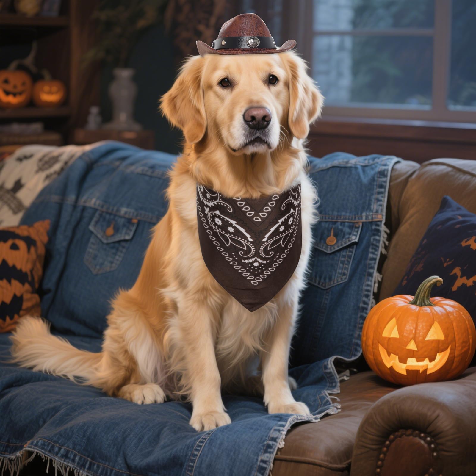 Haakong cowboy-costume halloween-party-setup perfect for festive photo ops
