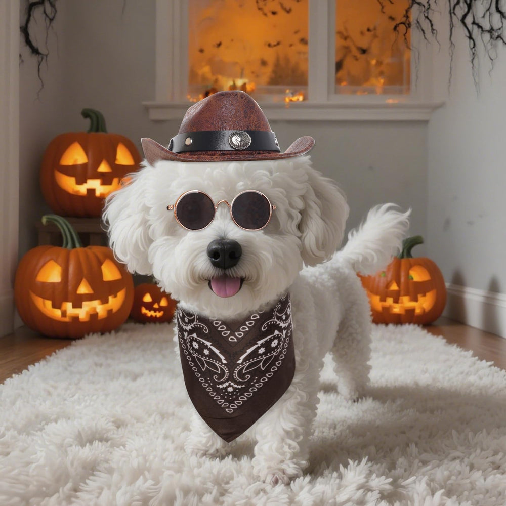 Haakong cowboy-costume petite-fit helps small dogs and cats enjoy themed events