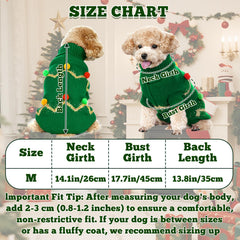 Haakong dog Christmas sweater with pom-poms photographed on dog for festive charm