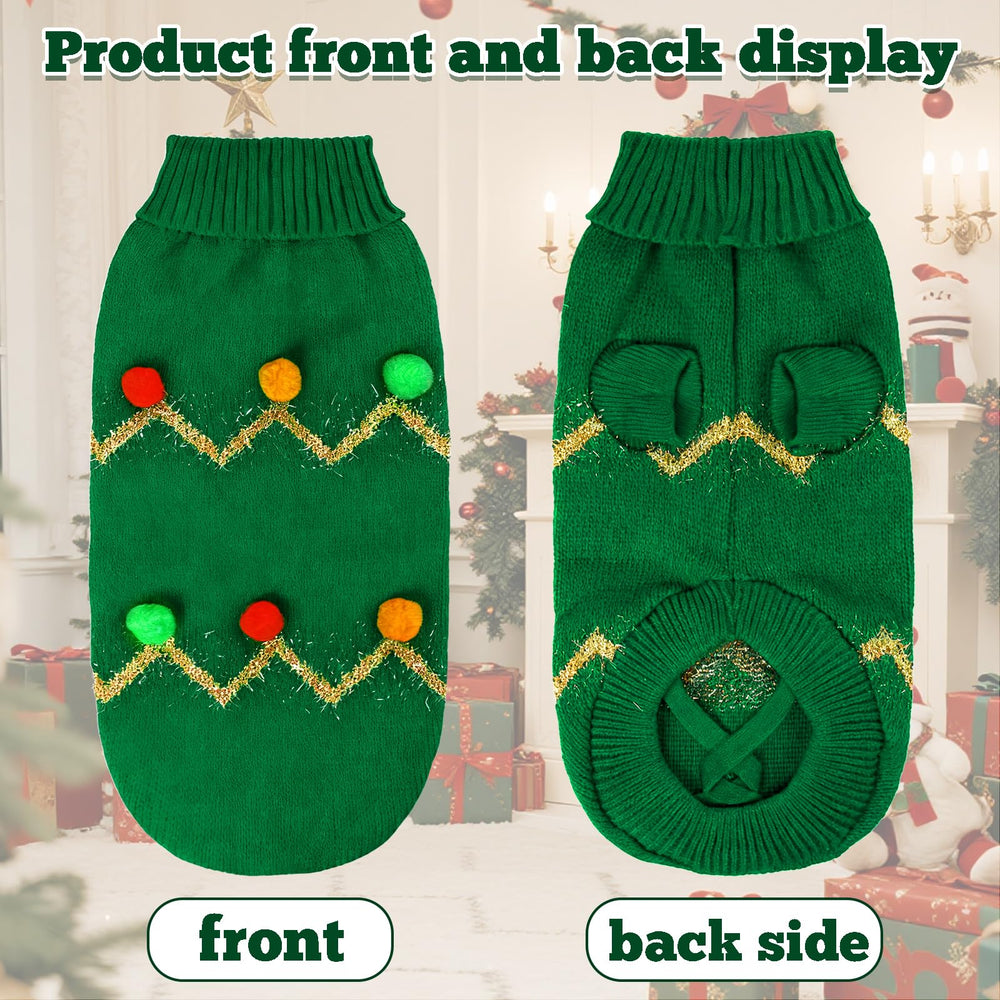 Haakong dog Christmas sweater size chart close-up supports accurate fit