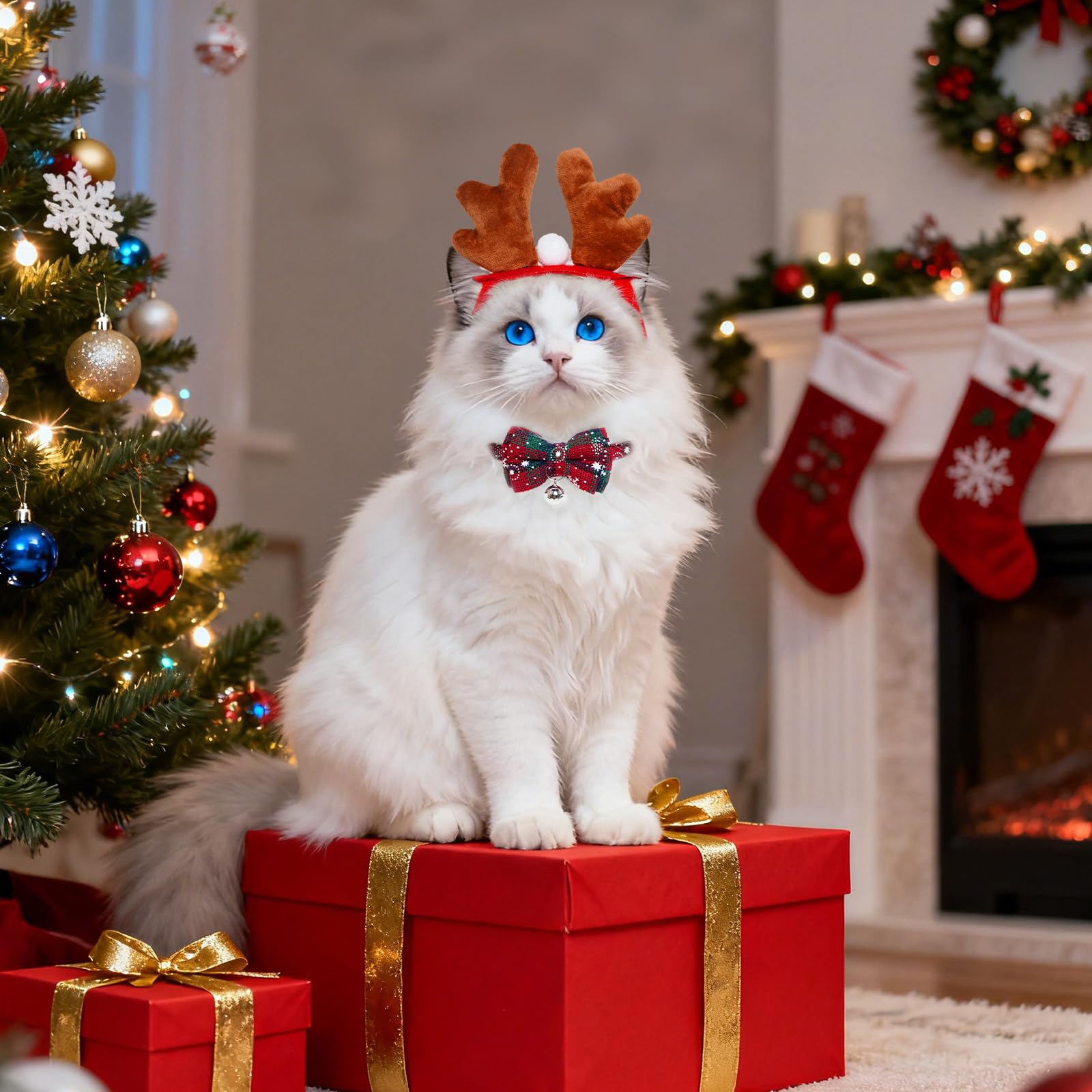 Haakong Pet Cosplay Holiday Scene shows photo-ready charm.