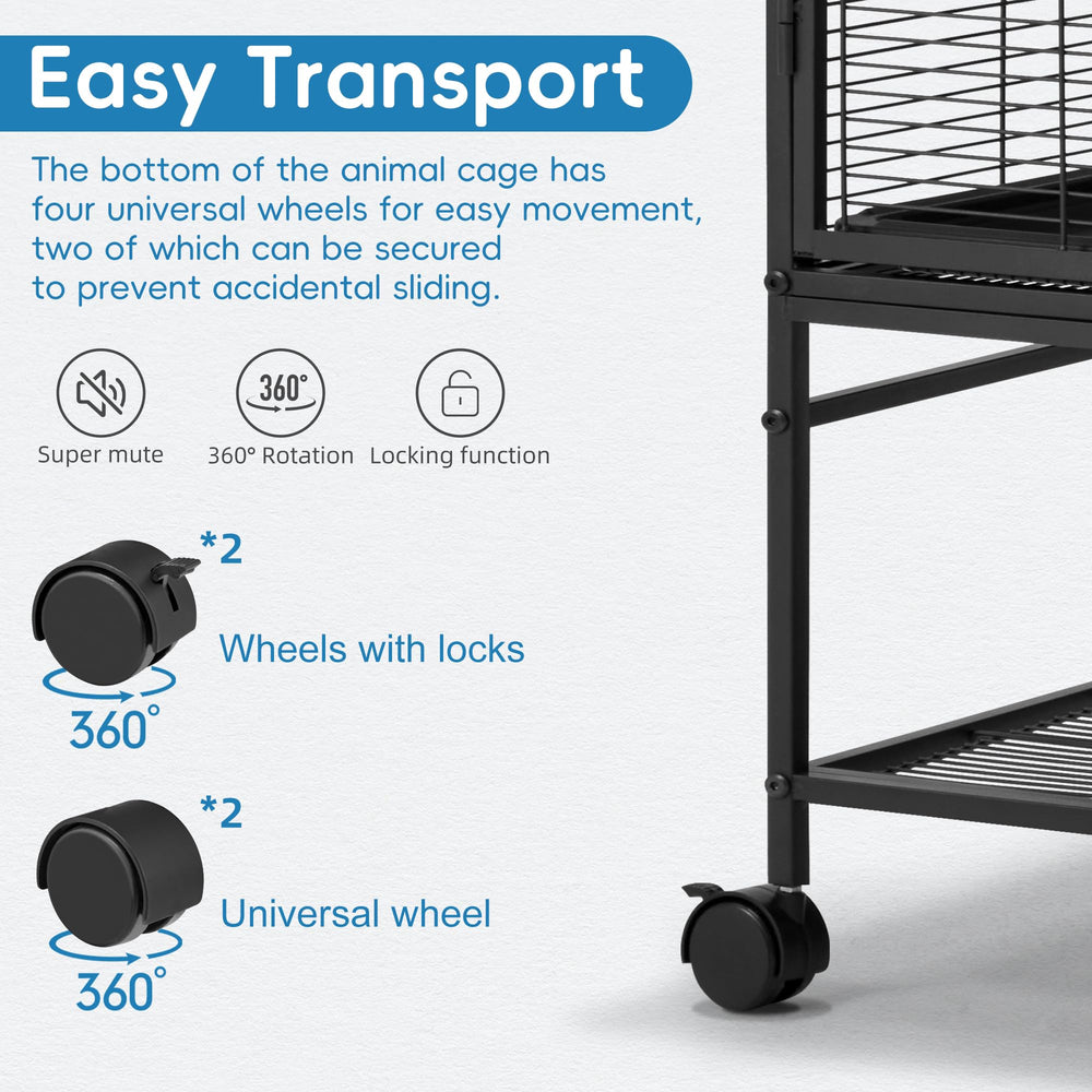 HABUTWAY ferret cage cleaning access reveals practical maintenance features.