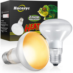 Haceryc reptile heat lamp 2-pack provides reliable warmth for basking areas